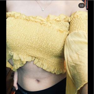 Flowy Yellow Boutique Top